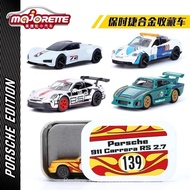 MajoretteMajorette Porsche 911GT3 Alloy Collection Car Tin Box Car Model Toy Car 6P4O