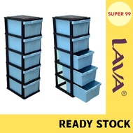 (5 TIER) LAVA Drawer Cabinet / Plastic Drawer / Multipurpose Cabinet Drawer Storage DW9915-23(R)