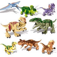 LEGO Jurassic Park Dinosaur Building Blocks Tyrannosaurus Rapids Double Ridge Triceratops Compatible with Lego Assembled