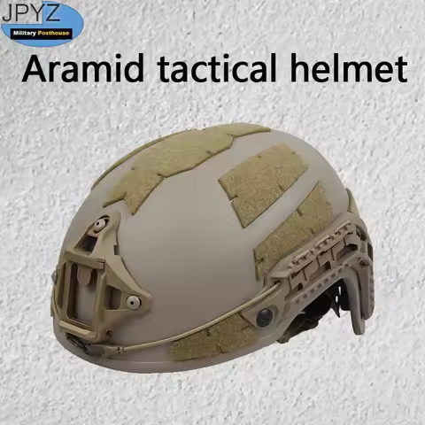 Aramid Ultra High Molecular Weight Ballistic Helmet Sandy