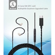 Latest USB Type C Upgrade Cable Jcally Tc4S Usb Type C Cable With Mic For Kz Neo