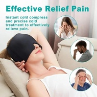 【In Stock】Migraine Headache Relief Cap Hot & Cold Therapy Hat Migraine Relief Cap Cool Gel Head Cap 