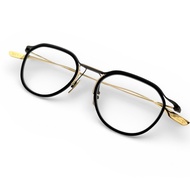 成色極佳 ▲ DITA DTX131 SCHEMA-TOW 波士頓款眼鏡，霧面黑金配色，尺寸 49⬜︎20 145，日本製造，女款。原價：¥114,400