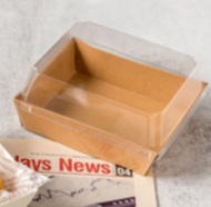 10pcs BURGER BOX / Paper Box Donut / Paper Box Burger / Paper Box Sandwich / Box Roti Salad / Kotak