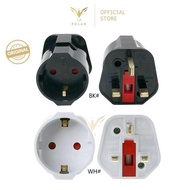 2 TO 3 EU TO UK TYPE G ADAPTER PLUG