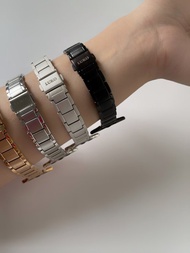 Apple Watch   |  設計感方格不鏽鋼細錶帶