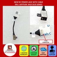 NEW DELL LATITUDE 3410 3510 SERIES DC POWER JACK WITH CABLE 0N8R4T 450.0KD0D.0041