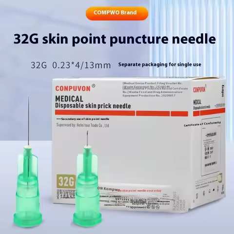 34G Medical Disposable Small Needle 1.2/1.5/4mm Hand Needle Ultra-fine Beauty Single Head Small Need