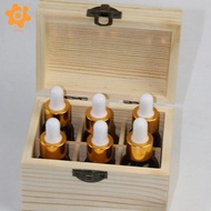 [utruiut0k] Wooden Essential Oil Storage Box Essential Oil Holder Treasure Chest Essential