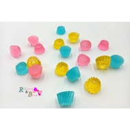 Resin Multi-Colored Crispy Jelly Spare Parts For Making Hair Clips And Bows Pack Of 10 Pieces Rd151