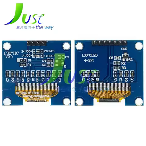 1.3 inch OLED module SPI/IIC I2C Communicate white/blue 128X64 SH1106/SSD1306 1.3 inch OLED LCD LED 