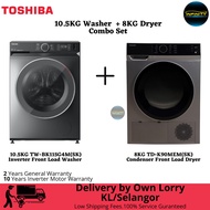 Toshiba 10.5KG Inverter Front Load Washer TW-BK115G4M(SK) Dryer Combo