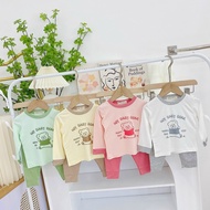 (DT3) Soft and smooth elastic long-sleeved clothes for babies