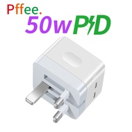 Ready Stock ¤✱ Pffee 65W GaN 50W 48W PD 18w Qualcomm Super Quick Charge 3.0 Fast Charging Charger Adapter Type C Plug Charger Adapter Travel USB Charging Station All Phones Universal