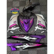 Yamaha LC135 V2 V3 Coverset EXCITER Siap Stripe Exciter Purple Lc V2 Purple Robot Purple Silver Cove