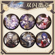 Game Honkai Star Rail Castorice Jingyuan Sunday Acheron Badge Brooches Cosplay Pins Fashion Accessor