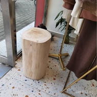 Bedside Table Flower Solid Wood Stool Side Table9W Tree Stump Clothing Store Solid Wood Tree Stump L