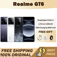Realme GT6 Snapdragon 8 Gen 3 6.78 inch 120Hz AMOLED 120W Charging 5800 mAh  Realme GT 6 Realme phon