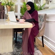 KAFTAN VIRAL ZIP DI DEPAN COMO CREPE SUTERA