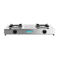Multi-Gas Suitable Dual Burner Stainless Steel Tabletop Gas Stove 4.5Kw