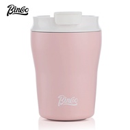 BINCOO Coffee Cup Ceramic-coated Inner Coffee Cup Pink Portable Hand Brewed Coffee Pot Set Moka Pot Set