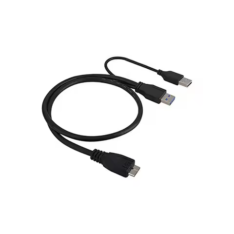USB 3.0 Dual Power Y Shape 2 X Type a to Micro B high speed upto 5 Gbps data transfer cable for Exte