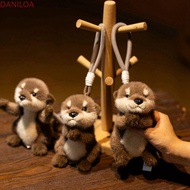 DANILOA Otter Plush Keychain, Soft Material Cute Design Otter Backpack Pendant, Kawaii Style Realist
