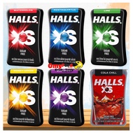 12.6g x 1pcs Halls XS Sugar Free Candy [Blueberry/Honey Lemon/Watermelon/Mentholyptus/Lime/Cola Chil