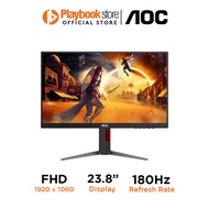 AOC Monitor 24G4 23.8" FHD 180Hz 1ms IPS Panel Technology G-Sync Compatible Gaming Monitor