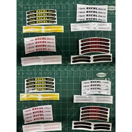 Sticker Rim Motor Takasago Excel Rim / Taksago Excel Asia (Set With Warinig) Sticker Printing