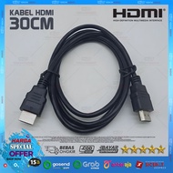 HDMI to HDMI Cable Length 30CM 0.3m/ 0.3 Meter/ Good Quality - HDMI Male To HDMI Male 