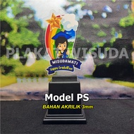 MODEL PS AKRILIK 3mm Plakat Wisuda Piala Wisuda Anak TK/PAUD