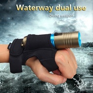 Portable Diving Flashlight 100000 Lumens Rechargeable LED Flashlights with Aluminum Alloy Material D