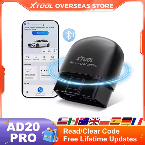XTOOL AD20PRO OBD2 Scanner Check Engine Light IOS & Android Car Diagnostic Tool Battery Test Code Re