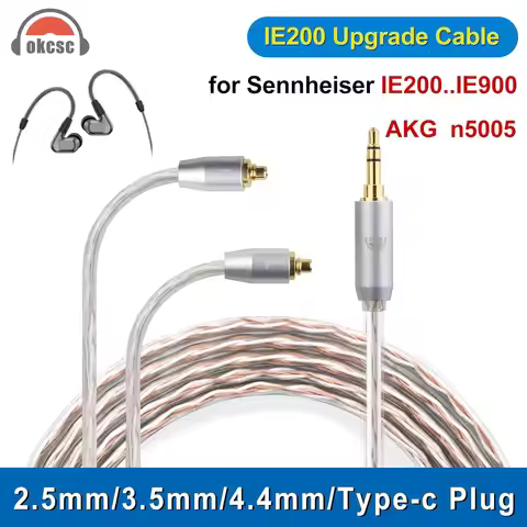okcsc IE300 to 2.5MM Upgraded Replacement Cable for Shure Earphones Cable for SENNHEISER IE300/IE600