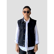 BRIGO Jaket Rompi Jeans Clasic || Jaket Jeans Rompi Anak Motor Masa Kini Untuk Pria dan Wanita Size