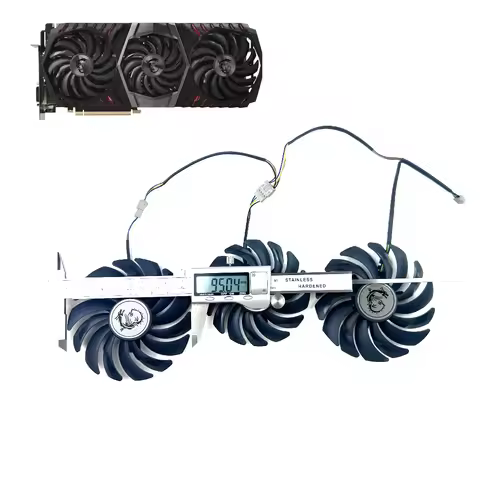 PLD10010S12HH PLD09210S12HH 4pin GTX1080 TI GPU Cooler for MSI GEFORCE GTX 1080 Ti Gaming X Trio Gra