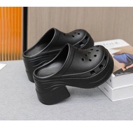 8cm block heel pump slip on shoe