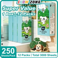 Botare Tiffany Blue Puppy Series Large-Capacity Hanging Tissue | 12-Pack Botare Tissue
