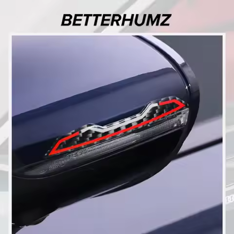 For Audi A3 8Y 8P 8L A4 B8 B9 C6 C8 A6 A5 A1 Q7 A7 A8 TT S1 Carbon Fiber Car Rearview Mirrors Anti-C