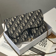 DIOR/迪奧 經典老花馬鞍包大號woc包