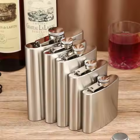Leakproof Alcohol Wine Drinkware Hip Flask Liquor Flask Stainless Steel Whiskey Holder