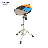 Simhoa Drum Practice Pad Double Sided Silicone Drum Pedal Drum Instrument Drum Pad for Practice Kick
