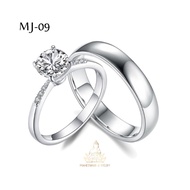 MAHESWARI JEWELRY - COUPLE RINGS COUPLE RINGS SILVER WEDDING RINGS MJ-09 SILVER RINGS