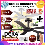 🔥NEW🔥 DEKA CONCEPT Baby Fan 42" DEKA CONCEPT MINI LED 34" DC Ceiling Fan with Light CONCEPT 1 56" 5 Blades Kipas Siling