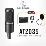 Audio- Technica AT2035 Free Popfilter Condenser Microphone Microphone Audiotechnica at 2035