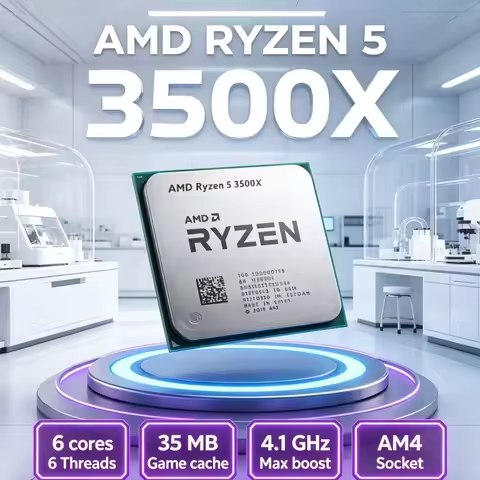 R5 3500X AMD Ryzen 5 3500X AM4 Socket CPU for B450 X470 B350 A320 Motherboard 4.1GHz 65W