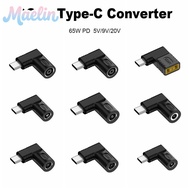 MAELIN DC to Type C Converter 5v 9v 12v USB C Connector Square Plug Laptop Charger for //