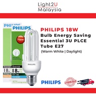 Philips 18W Essential Energy Saving 3U PLCE e27 (Warm White &amp; Cool Daylight) - Light Bulb/Mentol Lampu