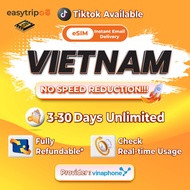 Easytripgo Vietnam esim Unlimited Data 20-50GB Instant Email Delivery | High Speed Vietnam Simcard